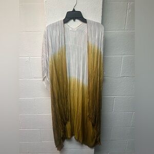 Gradient Open Front Cardigan. Chicsoul